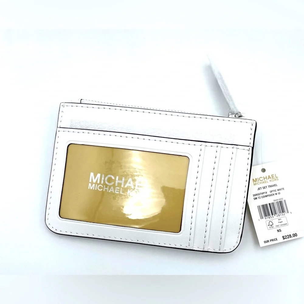 Michael Kors White Card Holder